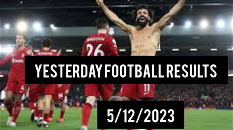livescore soccer results yesterday
